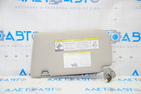 Right visor Nissan Rogue 14-20 with backlight, gray, without hook, scratches, dented