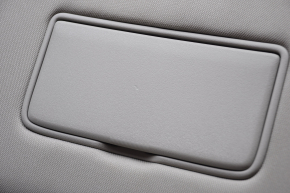 Right visor Nissan Rogue 14-20 with backlight, gray, without hook, scratches, broken fastener on plug