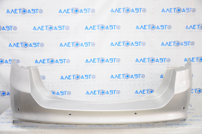 Rear bumper bare Ford Fusion mk5 13-18 silver, for parking sensors, tear, broken fasteners, scratch