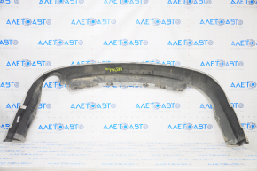 Rear bumper lip Ford Fusion mk5 13-18 for 1 pipe silver, scratches