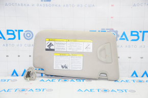 Left Nissan Rogue 14-17 visor with backlight, gray, without hook