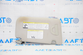 Left visor Nissan Rogue 14-20 with backlight, gray, without hook, for dry cleaning