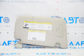 Left visor Nissan Rogue 14-20 with backlight, gray, without hook, scratches, for dry cleaning