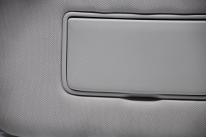 Left visor Nissan Rogue 14-20 with backlight, gray, without hook, scratches, break in plug