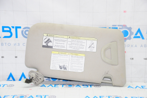 Left visor Nissan Rogue 14-20 with backlight, gray, without hook, for dry cleaning