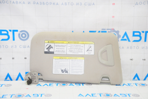Left visor Nissan Rogue 14-20 with backlight, gray, without hook, scratches