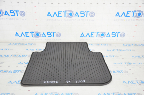 Rear left interior mat VW Tiguan 18-24 2nd row, rubber black