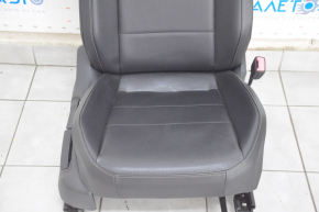 Passenger seat VW Tiguan 18-19 with airbag, manual, leather black