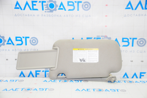 Right Nissan Leaf 13-15 visor, gray cloth, without hook