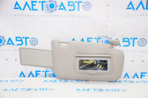 Right Nissan Leaf 13-15 visor, gray cloth, without hook