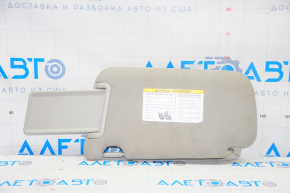 Right visor Nissan Leaf 13-17 gray cloth, no hook, no plug, dry-cleanable