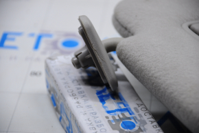Right visor Nissan Leaf 13-17 gray velour, without hook, cracked plug, scratches, for dry cleaning