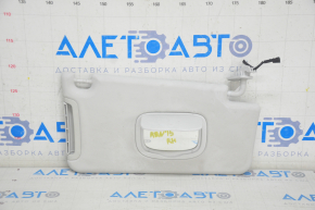 Right visor Jeep Renegade 15-16 gray, without hook