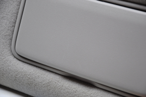 Right visor Nissan Leaf 13-17 gray velour, without hook, cracked plug, scratches, for dry cleaning