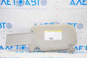 Right visor Nissan Leaf 13-17 gray velour, without hook, scratches, for dry cleaning