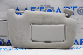 Right visor Nissan Leaf 13-17 gray velour, without hook, scratches, for dry cleaning