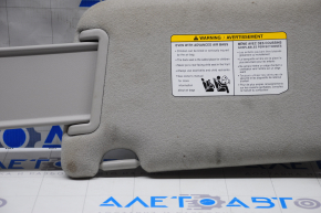 Right visor Nissan Leaf 13-17 gray velour, without hook, scratches, for dry cleaning