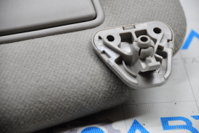 Left visor Nissan Leaf 13-15 gray cloth, no hook, broken fastener on the plug, for dry cleaning