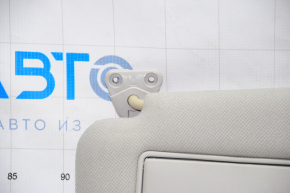 Left visor Nissan Leaf 13-17 gray cloth, no hook, no plug, dry cleanable