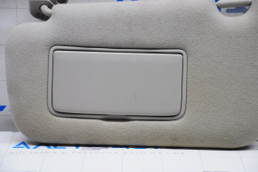 Left visor Nissan Leaf 13-17 gray velour, without hook, without plug, for dry cleaning
