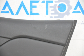 Door trim card rear right Jeep Renegade 15 - black leather, tears, scratches