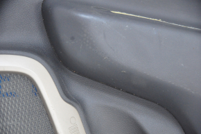 Door trim card rear right Jeep Renegade 15 - black leather, tears, scratches