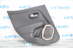 Door trim card rear left Jeep Renegade 15 - black leather, tear, scratches