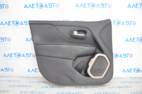 Door trim card front left Jeep Renegade 15- black leather, scratches