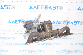 Turbocharger complete with manifold BMW 7 G11 G12 16-19 B58 77k, water damage, wedge, for parts