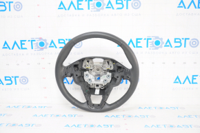 Steering wheel bare Ford Fusion mk5 13-20 leather black, worn