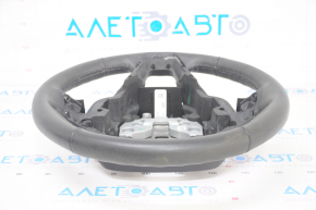 Steering wheel bare Ford Fusion mk5 13-20 leather black, worn