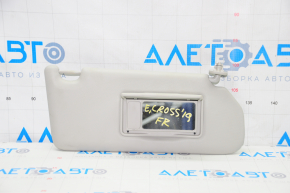 Right visor Mitsubishi Eclipse Cross 18-24 without backlight, without hook, gray