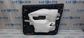 Door trim card front left Ford Escape MK3 13-16 prerest black with black insert plastic, armrest leather, minor scratches, bump on leather