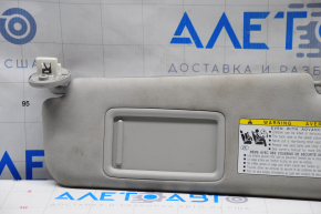 Left visor Lexus ES300h ES350 13-18 gray, without hook, scratches, dry cleaning