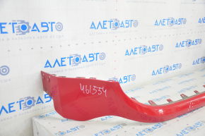 Front bumper upper part Jeep Renegade 15-18 prerest, red, pressed