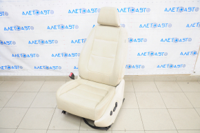 Driver's seat VW Tiguan 09-17 without airbag, beige leather, water damage, electrics not working