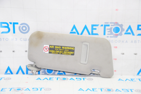 Left visor Lexus CT200h 11-17 gray, without hook, scratches on plug, for dry cleaning