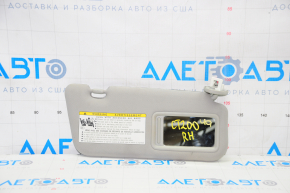 Right visor Lexus CT200h 11-17 gray, without hook, for dry cleaning