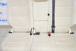 Rear row of seats 2 row VW Tiguan 09-17 leather beige water damage