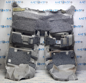 Floor covering Lexus CT200h 11-17 black, torn fastener, dry cleaning required