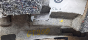 Floor covering Lexus CT200h 11-17 black, torn fastener, dry cleaning required