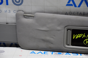 Right visor Toyota Camry v50 12-14 usa gray, without hook, fabric peeled off, dry cleanable, without backlight