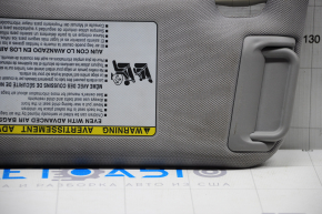 Right visor Toyota Camry v50 12-14 usa gray, without hook, fabric peeled off, dry cleanable, without backlight