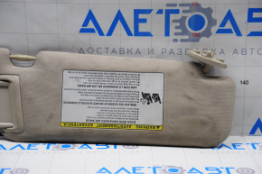 Left visor Toyota Camry v50 12-14 usa beige, without hook, dry cleanable, fabric peeled off