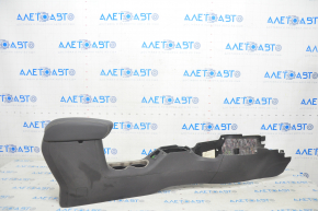 Console center armrest and cup holders Jeep Renegade 15- black, leather black