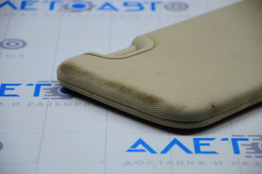 Right visor Toyota Highlander 14-19 beige, without hook, dry-cleanable