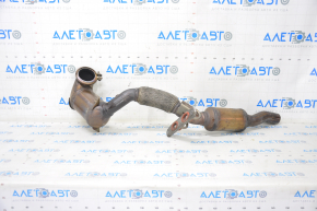Intake pipe with catalytic converters VW Tiguan 18-24 fwd with bracket, mesh torn