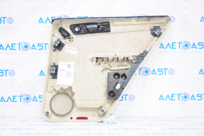 Door trim card rear left VW Tiguan 09-17 beige with beige insert leather, armrest leather, scratch