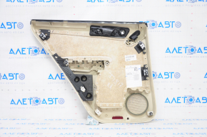 Door trim card rear right VW Tiguan 09-17 beige with beige insert leather, armrest leather, scratch