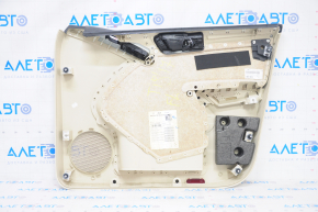 Door trim card front left VW Tiguan 09-17 beige with beige insert leather, armrest leather, scratches